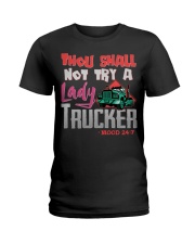 LADY TRUCKER Ladies T-Shirt thumbnail
