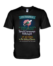 PROUD SLP'S MOM V-Neck T-Shirt tile