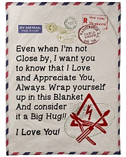 Electrician's Wife Premium Large Fleece Blanket - 60" x 80" front