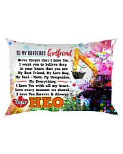GIFT FOR A HEO'S GIRLFRIEND - PREMIUM Rectangular Pillowcase back