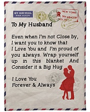 Gift For Husband Premium Large Fleece Blanket - 60" x 80" front