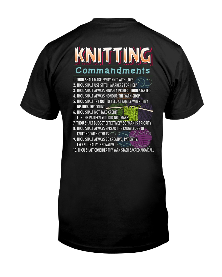 KNITTING COMMANDMENTS Classic T-Shirt