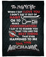 Mechanic's Wife Premium Large Fleece Blanket - 60" x 80" front