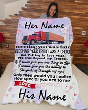 Firefighter Dad Premium Large Fleece Blanket - 60" x 80" aos-coral-fleece-blanket-60x80-lifestyle-front-04