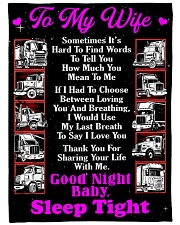 Trucker's Wife Large Fleece Blanket - 60" x 80" front