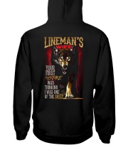LINEMAN'S WIFE - I'M THE WOLF Hooded Sweatshirt back