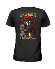LINEMAN'S WIFE - I'M THE WOLF Ladies T-Shirt tile