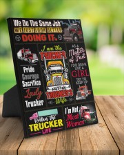 Lady Trucker 8x10 Easel-Back Gallery Wrapped Canvas aos-easel-back-canvas-pgw-8x10-lifestyle-front-02