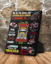 Lady Trucker 8x10 Easel-Back Gallery Wrapped Canvas aos-easel-back-canvas-pgw-8x10-lifestyle-front-10
