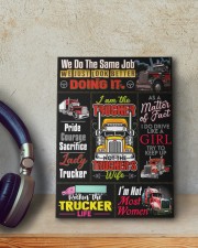 Lady Trucker 8x10 Easel-Back Gallery Wrapped Canvas aos-easel-back-canvas-pgw-8x10-lifestyle-front-12