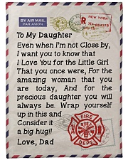 Firefighter's Daughter Premium Large Fleece Blanket - 60" x 80" front