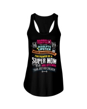 POWER OF MOM WEIGHT LIFTING MOM Ladies Flowy Tank tile