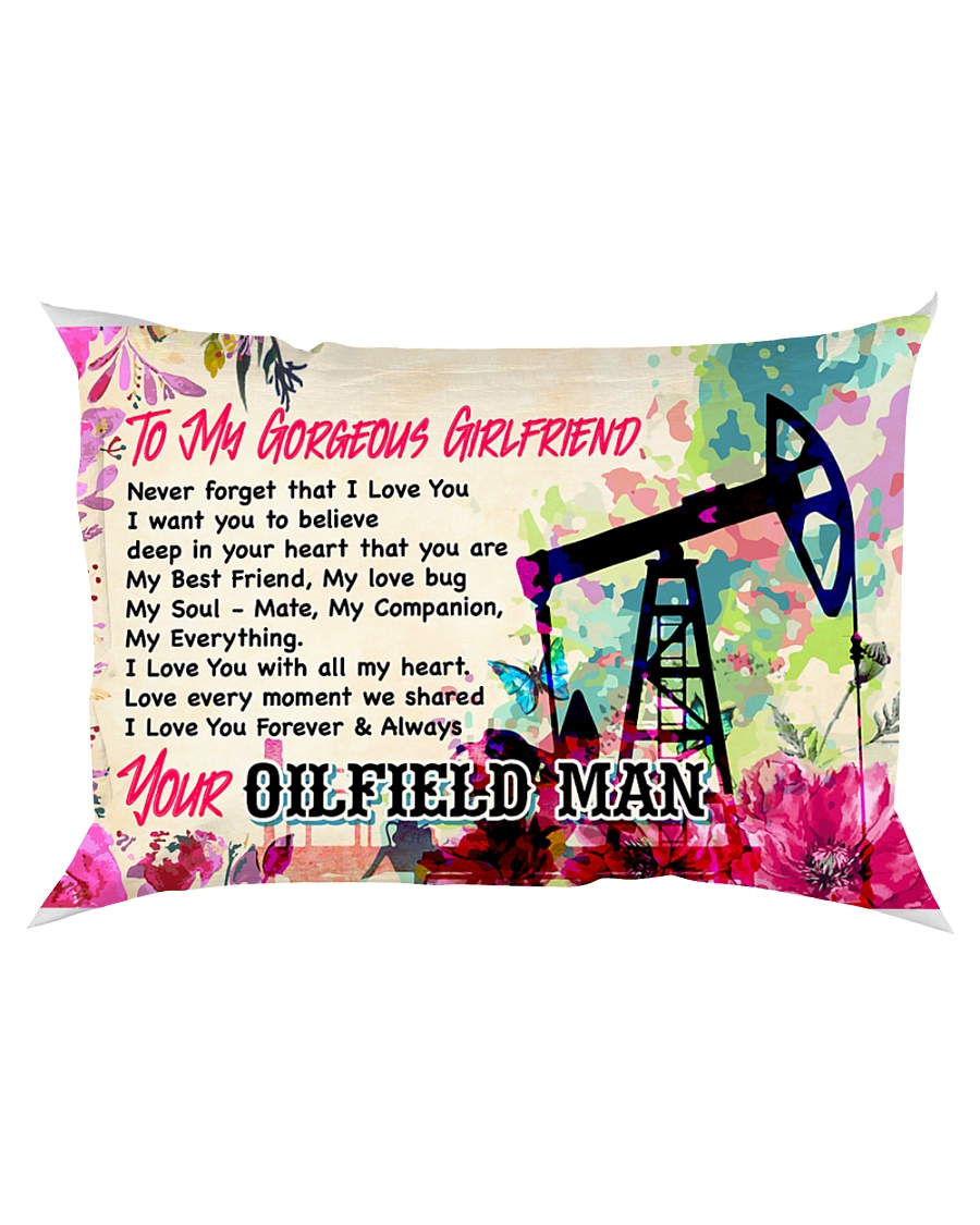 GIFT FOR AN OILFIELD MAN'S GIRLFRIEND - PREMIUM Rectangular Pillowcase