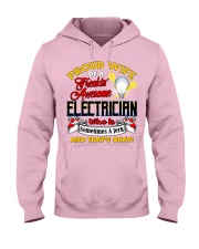 Electrician's Wife Hooded Sweatshirt front