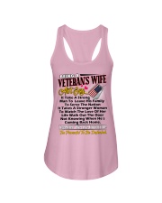 Veteran's Wife Ladies Flowy Tank tile