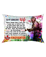 GIFT FOR A FIREFIGHTER'S WIFE - PREMIUM Rectangular Pillowcase front