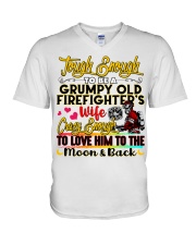 Firefighter's Wife V-Neck T-Shirt tile