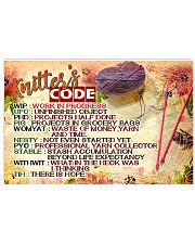 KNITTER'S CODE - PREMIUM 17x11 Poster front