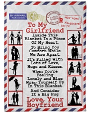 GIFT FOR GIRLFRIEND- PREMIUM Large Fleece Blanket - 60" x 80" front