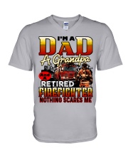 Retired Firefighter V-Neck T-Shirt tile