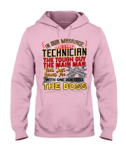 Technician's Wife Hooded Sweatshirt front