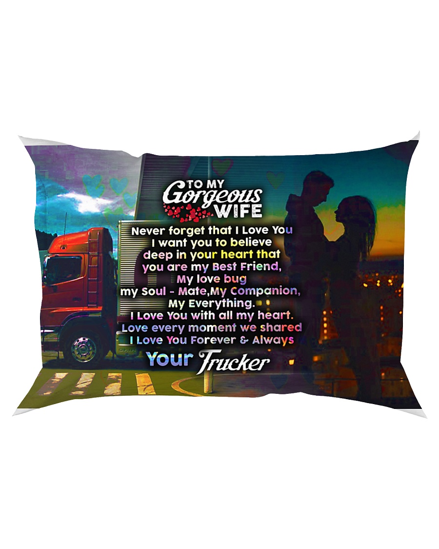 GIFT FOR A TRUCKER'S WIFE - PREMIUM Rectangular Pillowcase
