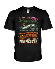 FIREFIGHTER'S WIFE V-Neck T-Shirt thumbnail