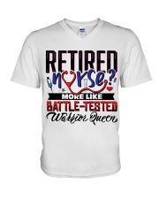 Retired Nurse V-Neck T-Shirt thumbnail