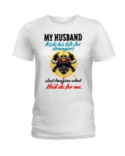 FIREFIGHTER'S WIFE Ladies T-Shirt tile