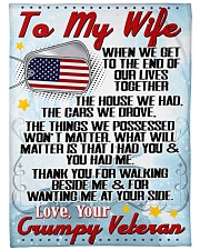Veteran's Wife Premium Large Fleece Blanket - 60" x 80" front