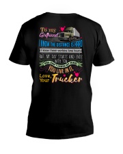 TRUCKER'S GIRLFRIEND V-Neck T-Shirt thumbnail