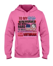 Veteran's Wife Hooded Sweatshirt tile