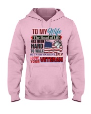 Veteran's Wife Hooded Sweatshirt front