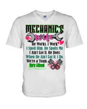 Mechanic's Wife V-Neck T-Shirt tile