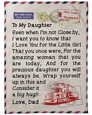 Trucker's Daughter Premium Large Fleece Blanket - 60" x 80" front