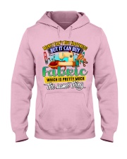 Quilting Hooded Sweatshirt front