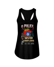 POLICE WIFE LOVES WINE Ladies Flowy Tank thumbnail