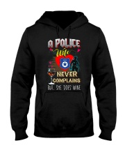 POLICE WIFE LOVES WINE Hooded Sweatshirt thumbnail