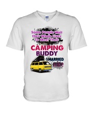 Camping Wife V-Neck T-Shirt tile