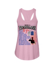Veteran's Wife Ladies Flowy Tank tile