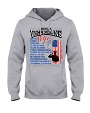 Veteran's Wife Hooded Sweatshirt front