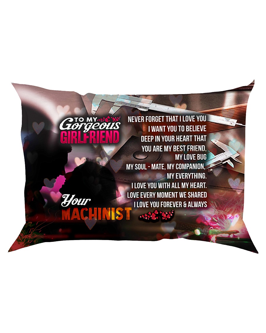 GIFT FOR A MACHINIST'S GIRLFRIEND - PREMIUM Rectangular Pillowcase