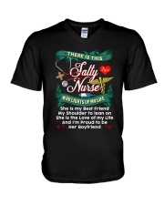 Nurse's Boyfriend V-Neck T-Shirt tile