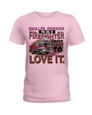 Lady Firefighter Ladies T-Shirt tile
