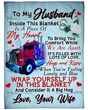 GIFT FOR HUBBY Large Fleece Blanket - 60" x 80" front