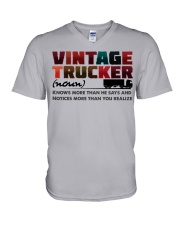 VINTAGE TRUCKER V-Neck T-Shirt tile