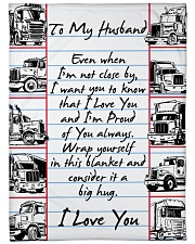 Gift For Hubby Premium Large Fleece Blanket - 60" x 80" front