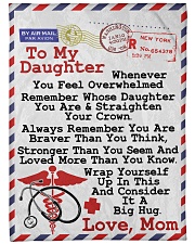NURSE DAUGHTER Premium Large Fleece Blanket - 60" x 80" front