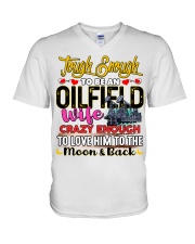 Oilfield Man's Wife V-Neck T-Shirt tile