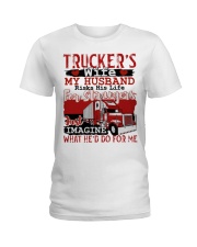 TRUCKER'S WIFE Ladies T-Shirt tile